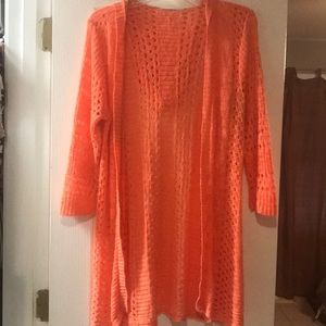 Maurices 3/4 sleeved hooded cardigan